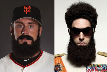 San Francisco Giants Copy Brian Wilson's Capacious Beard (Photos)