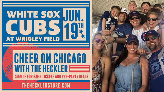 Join the fun: Two great Cubs and Sox Heckler outings this month